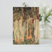 Mittelalterliche Ritter des Runden Tisches RSVP Karte (Stehend Vorderseite)