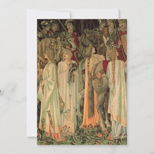 Mittelalterliche Ritter des Runden Tisches Save The Date (Vorderseite)