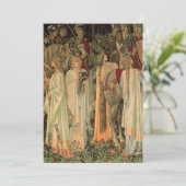 Mittelalterliche Ritter des Runden Tisches Save The Date (Stehend Vorderseite)