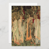 Mittelalterliche Ritter des Runden Tisches Save The Date (Vorne/Hinten)