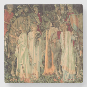 Mittelalterliche Ritter des Runden Tisches Steinuntersetzer