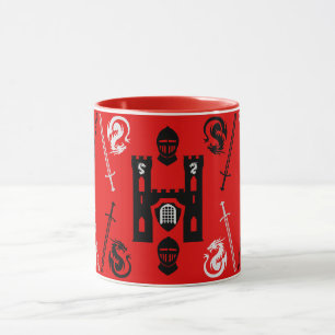 Mittelalterliche Ritter des Runden Tisches Tasse