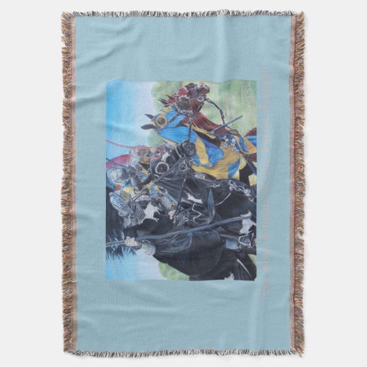 mittelalterliche Ritter, die auf Decke (Vorderseite Vertikal)