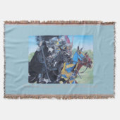 mittelalterliche Ritter, die auf Decke (Vorderseite)