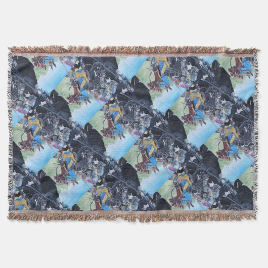 mittelalterliche Ritter, die auf Decke (Vorderseite)