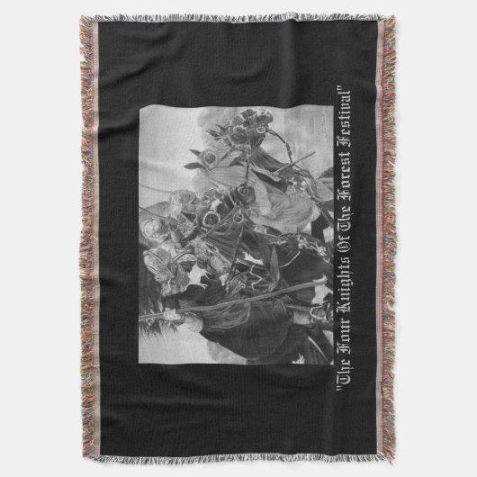 mittelalterliche Ritter, die auf Decke (Vorderseite Vertikal)