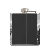 mittelalterliche Ritter, die auf Flachmann (Rückseite)