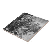 mittelalterliche Ritter, die auf Fliese (Seite)