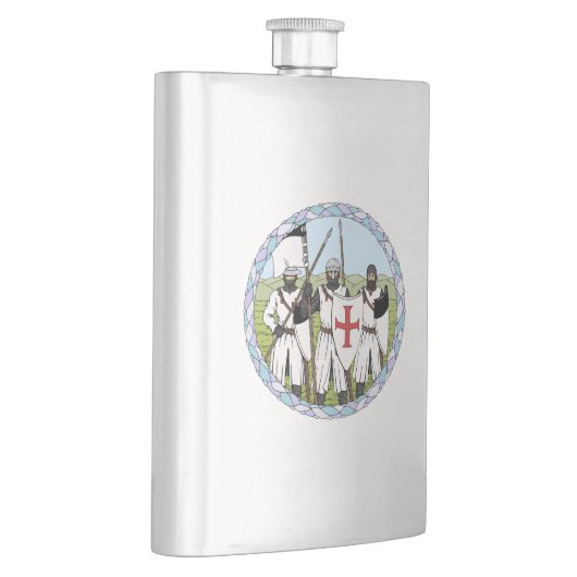 Mittelalterliche Ritter Flachmann (Rechts)