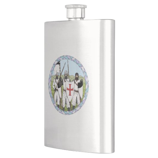 Mittelalterliche Ritter Flachmann (Links)