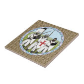 Mittelalterliche Ritter Fliese (Seite)