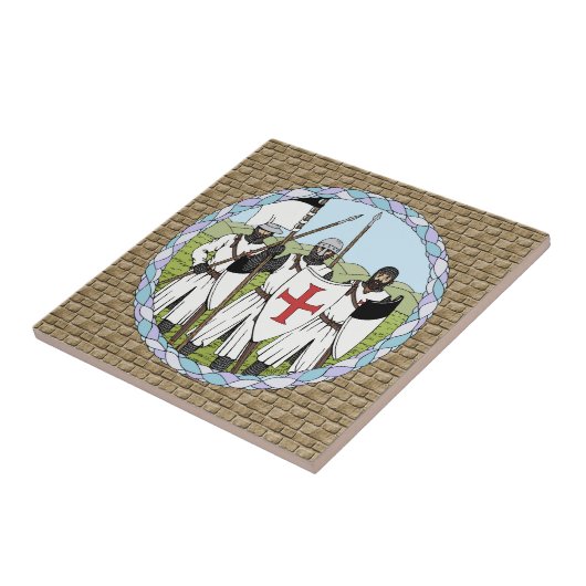 Mittelalterliche Ritter Fliese (Seite)