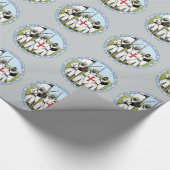 Mittelalterliche Ritter Geschenkpapier (Ecke)