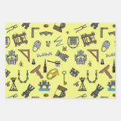 Mittelalterliche Ritter, Ingenieurwissenschaften u Geschenkpapier Set (Vorderseite 3)