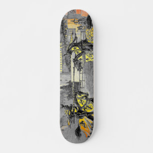 Mittelalterliche Ritter jouten Skateboard