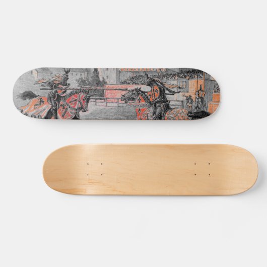 Mittelalterliche Ritter jouten Skateboard (Horizontal)
