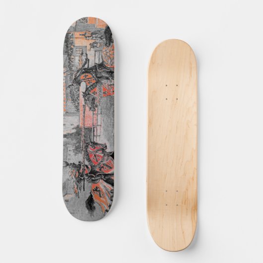 Mittelalterliche Ritter jouten Skateboard (Vorderseite)