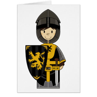Mittelalterliche Ritter-Karte