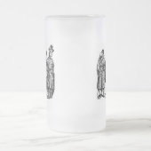 Mittelalterliche Ritter Mattglas Bierglas (Mittel)