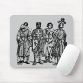 Mittelalterliche Ritter Mauspad (Mit Mouse)