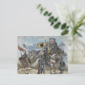 Mittelalterliche Ritter Party Locarno Postkarte (Stehend Vorderseite)