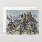 Mittelalterliche Ritter Party Locarno Postkarte (Vorne/Hinten)