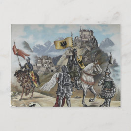 Mittelalterliche Ritter Party Locarno Postkarte
