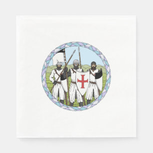 Mittelalterliche Ritter Serviette