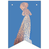 Mittelalterliche Ritter und Ladys - Jagdfahnen Wimpelkette (Erste Fahne)