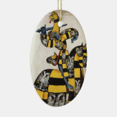 Mittelalterliche Ritter-Verzierung Keramikornament (Rechts)