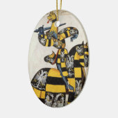 Mittelalterliche Ritter-Verzierung Keramikornament (Links)