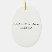 Mittelalterliche Ritter-Verzierung Keramikornament (Hinten)