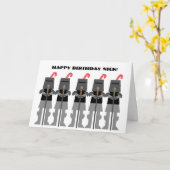 Mittelalterliche Ritter zum Geburtstag Karte (Gelbe Blume)