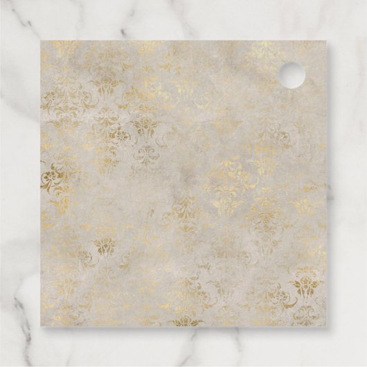 Mittelalterliche Ritterburg Monogram Geschenkanhänger (Rückseite)