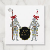 Mittelalterliche Ritterburg Monogram Geschenkanhänger (Vorderseite)