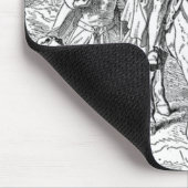 Mittelalterliche Rittermaus Mousepad (Ecke)