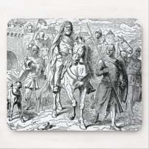 Mittelalterliche Rittermaus Mousepad