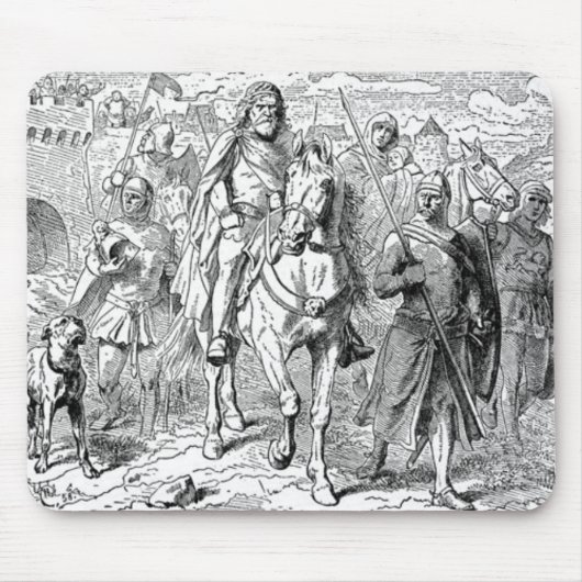 Mittelalterliche Rittermaus Mousepad (Vorne)