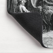 Mittelalterliche Rittermaus Mousepad (Ecke)