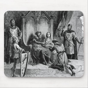Mittelalterliche Rittermaus Mousepad