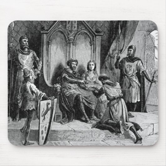 Mittelalterliche Rittermaus Mousepad (Vorne)