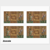 Mittelalterliche Ritterrenaissance-Hochzeitsaufkle Rechteckiger Aufkleber (Blatt)