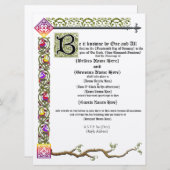 Mittelalterliche Rolle-Hochzeits-Einladung Einladung (Vorne/Hinten)