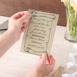 Mittelalterliche Rollen Leinen Hochzeit Rett Einla Pergament Einladungen