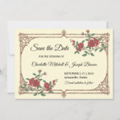 Mittelalterliche romantische Hochzeit Sichern Sie  Save The Date (Vorderseite)