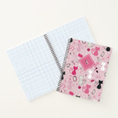 Mittelalterliche rosafarbene Herzkatzen Notizblock (Innenseite)