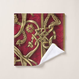 mittelalterliche rote und rote waschlappen