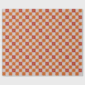 Mittelalterliche Rotgelbe Magische Fantasie Herald Geschenkpapier (Flach)