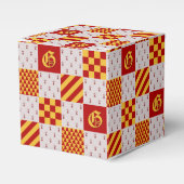 Mittelalterliche Rotgelbe Magische Fantasie Herald Geschenkschachtel (Vorderseite)