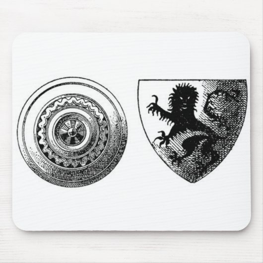 Mittelalterliche Schilde Mauspad (Vorne)